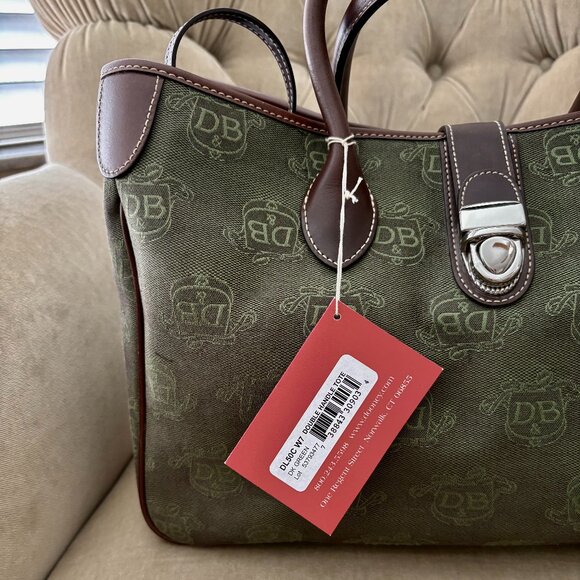 NEW Auth DOONEY & BOURKE Donegal Cresy Double Handle Satchel Tote Bag - Picture 4 of 8